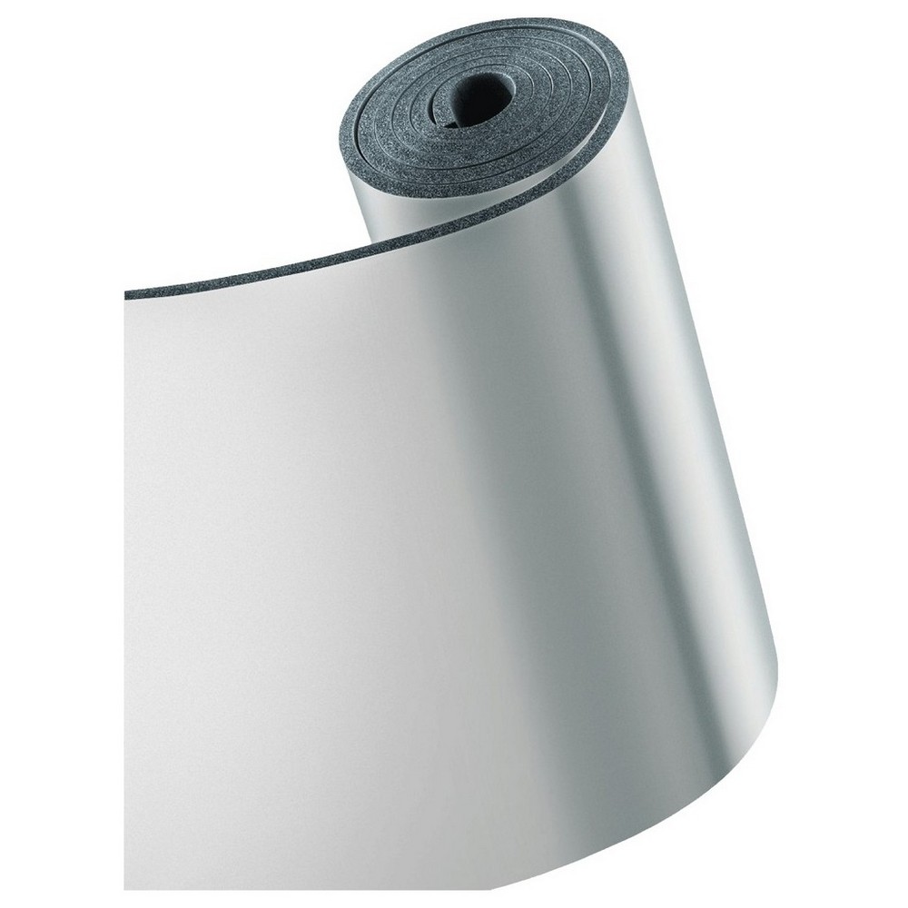 Рулон теплоизоляционный самоклеящийся K-flex ST AD AL Clad 19/1,0-10 толщина 19 мм, длина 10 м, материал - вспененный каучук с покрытием - AL CLAD, черный