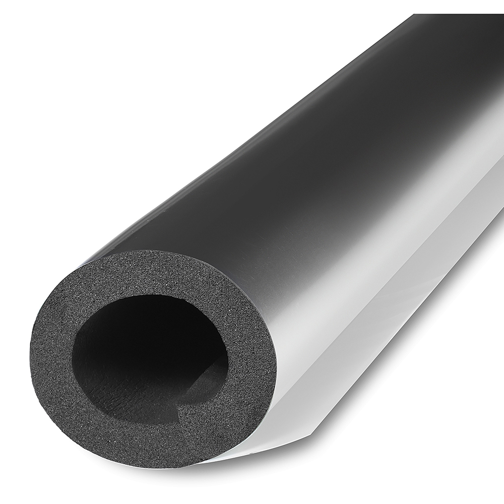 Трубка теплоизоляционная K-FLEX SOLAR HT 19х54 Ду54 с покрытием AL CLAD, материал — вспененный каучук, толщина —19 мм, длина —1 метр