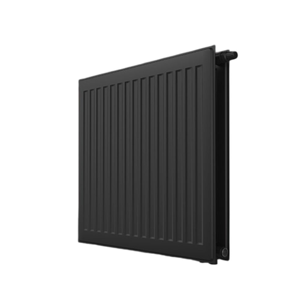 Радиатор панельный Royal Thermo Ventil Hygiene VH10-600 1300 мм стальной, нижнее подключение, межосевое расстояние 50 мм, цвет Noir Sable черный