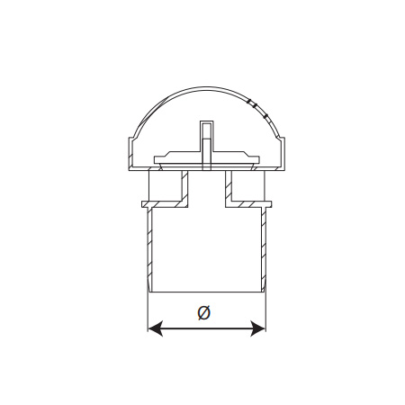 Клапан вакуумный вентиляционный Sinikon СТАНДАРТ Дн50 Аэратор для внутренней канализации
