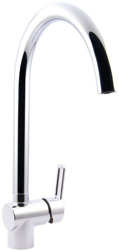 Смесители для кухни SWES Fanto длина 174 мм, одноручные, излив высокий, хром, ручка сбоку