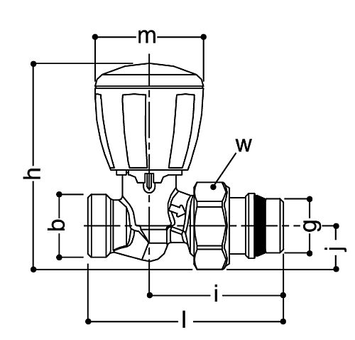 Клапан термостатический Giacomini R432TG 1/2