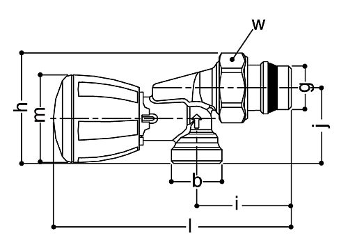 Клапан термостатический Giacomini R435TG 1/2