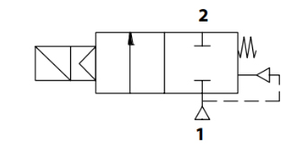 Схема подключения Клапан электромагнитный АСТА ЭСК 600 1 1/4″ Ду32 проходное сечение 32 мм НЗ пилотный нержавеющая сталь, уплотнение плунжера - NBR, мембрана - NBR, 24В, 0.5 — 16 бар