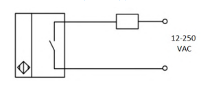 Эскиз Задвижка шиберная ножевая DN.ru GVKN1331E-2W-Fb-2P Ду250 Ру10 межфланцевая, с невыдвижным шпинделем, корпус - чугун GGG-40, уплотнение - EPDM,  с пневмоприводом, пневмораспределителем 4V210-08 220В, индукционными датчиками LJ12A3-4-J/EZ 220B и воздушным ф