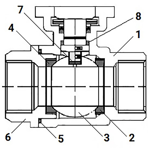 Кран шаровой DN.ru КШМП.316.230-ISO Ду80 Ру63 SS316 полнопроходной, нержавеющая сталь, резьбовой с пневмоприводом двойного действия DA-105, пневмораспределителем 4M310-08 24VDC, БКВ APL-210N и БПВ AFC2000