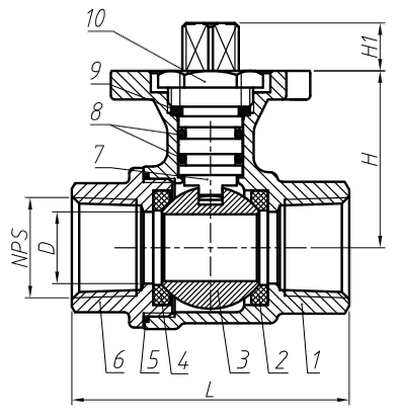 Клапан обратный пружинный DN.ru RP-316-230 Ру16 нержавеющий муфтовый