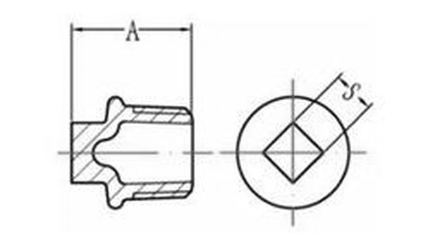 Заглушка чугунная резьбовая Fittex PLUS НР 1/2″ Ду15 Ру16, наружная резьба, без покрытия