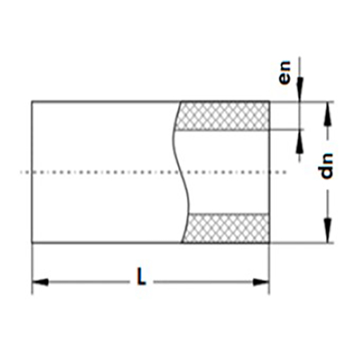 Труба РосТурПласт Дн25х3,5 Ру16 SDR7,4, длина=4м, корпус - полипропилен PP-R, белая