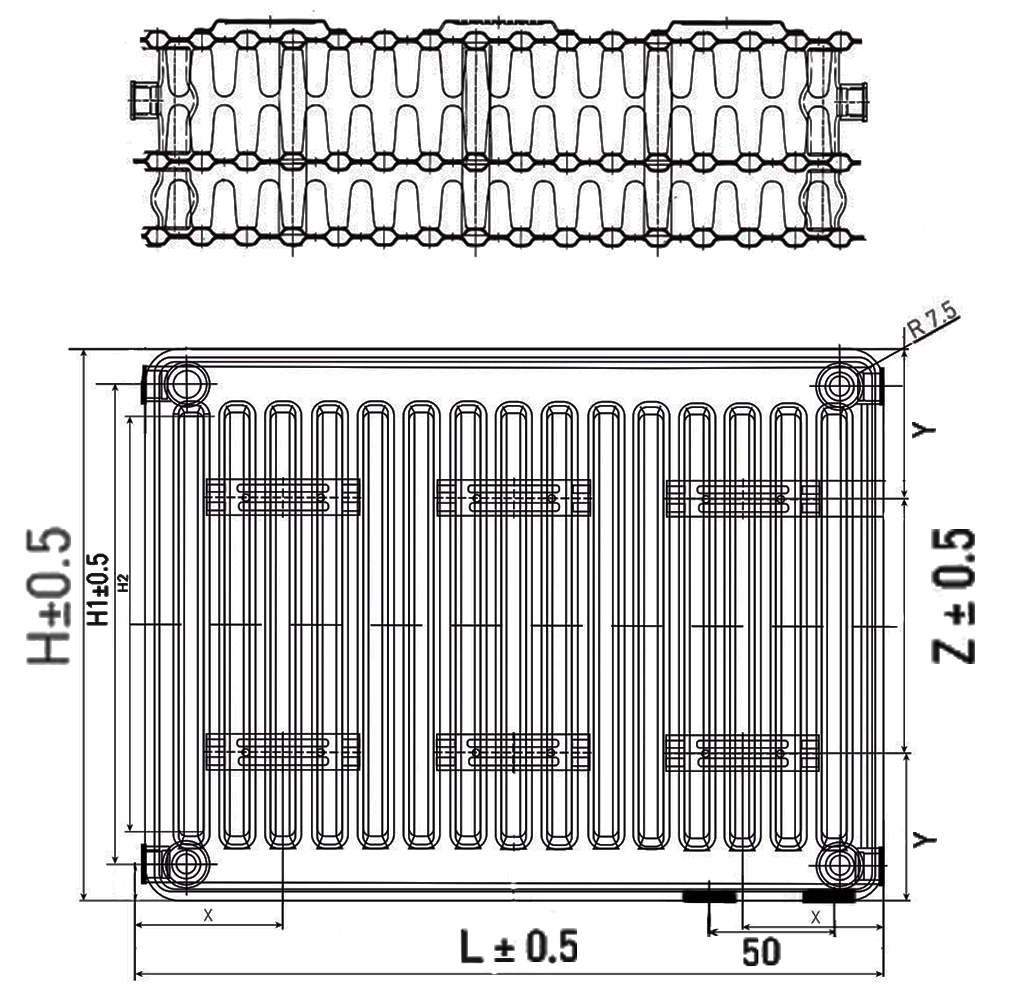 Радиатор стальной панельный STI Ventil Compact 33-300-600