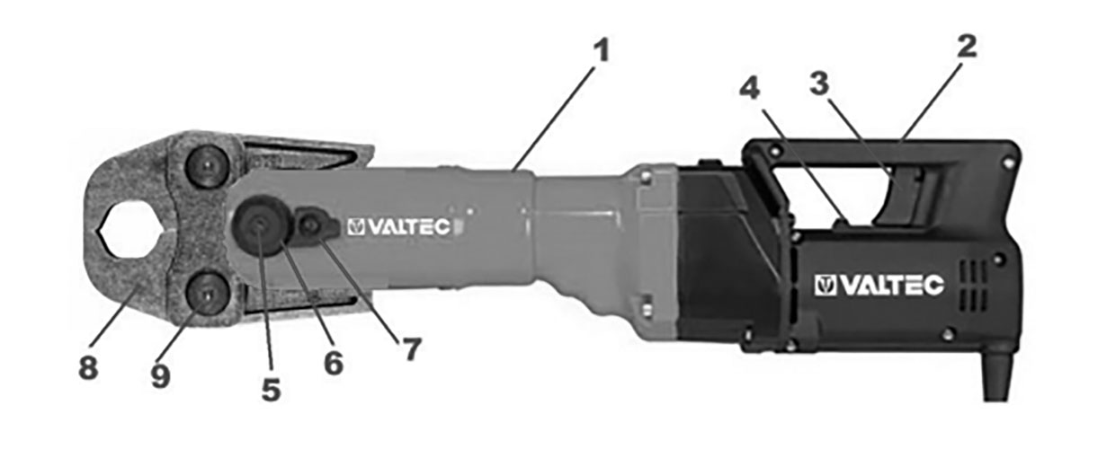 Пресс-инструмент VALTEС VT.572111 электрический  для труб из нержавеющей стали