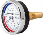 Термоманометр Росма ТМТБ-31Т.2 (0-150С) (0-1,6MПa) G1/2 2,5, корпус 80мм, тип - ТМТБ-31T.2, длина клапана 64мм,  до 150°С, осевое присоединение, 0-1,6MПa, резьба G1/2, класс точности 2.5