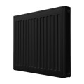 Радиатор панельный Royal Thermo COMPACT C11-600-800 Noir Sable 1.109 кВт настенный, присоединение резьбовое - 1/2″, подключение - боковое, универсальное, стальной, цвет - черный