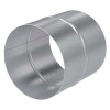 Соединитель ERA PRO CG D150 круглый, стальной из оцинкованной стали для соединения воздуховодов, серебристый