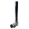 Угольник Giacomini RM128 Дн16x750мм Ру10 90°, пресс / пресс, латунный,  для металлопластиковых труб
