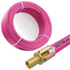 Труба из сшитого полиэтилена Rehau Rautitan pink Дн40 отопительная толщина стенки 5.5 мм Ру10, SDR7.4, розовая, прямой отрезок 6 м