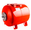 Расширительный бак STOUT STH-0004-000018 18 л  5 бар, корпус  — сталь, модификация —  вертикальный, размещение патрубка присоединения —  верхнее, для отопления (красный цвет)