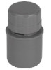 Клапан вакуумный TEBO Дн50 безнапорный, полипропиленовый, серый для внутренней канализации