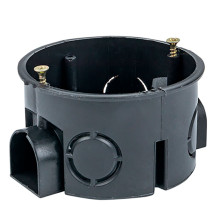 Коробка установочная EKF КМТ-010-044 71х42 мм приборная со стыковочными узлами, для твердых стен, корпус – полипропилен, IP20, цвет – черный (розничный стикер)