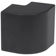 Угол внешний IEK Элекор КМН 10x15 90° для кабель-канала, корпус - пластик, комплект 4 шт, цвет - черный