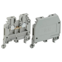 Зажим наборный изолированный IEK JXB24А ЗНИ-2,5 для фазных проводников 2,5 мм2, серый