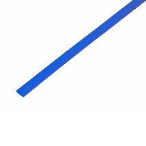 Трубка термоусаживаемая REXANT ТУТ 6/3 мм, длина 1 м, материал - полиолефин, цвет синий